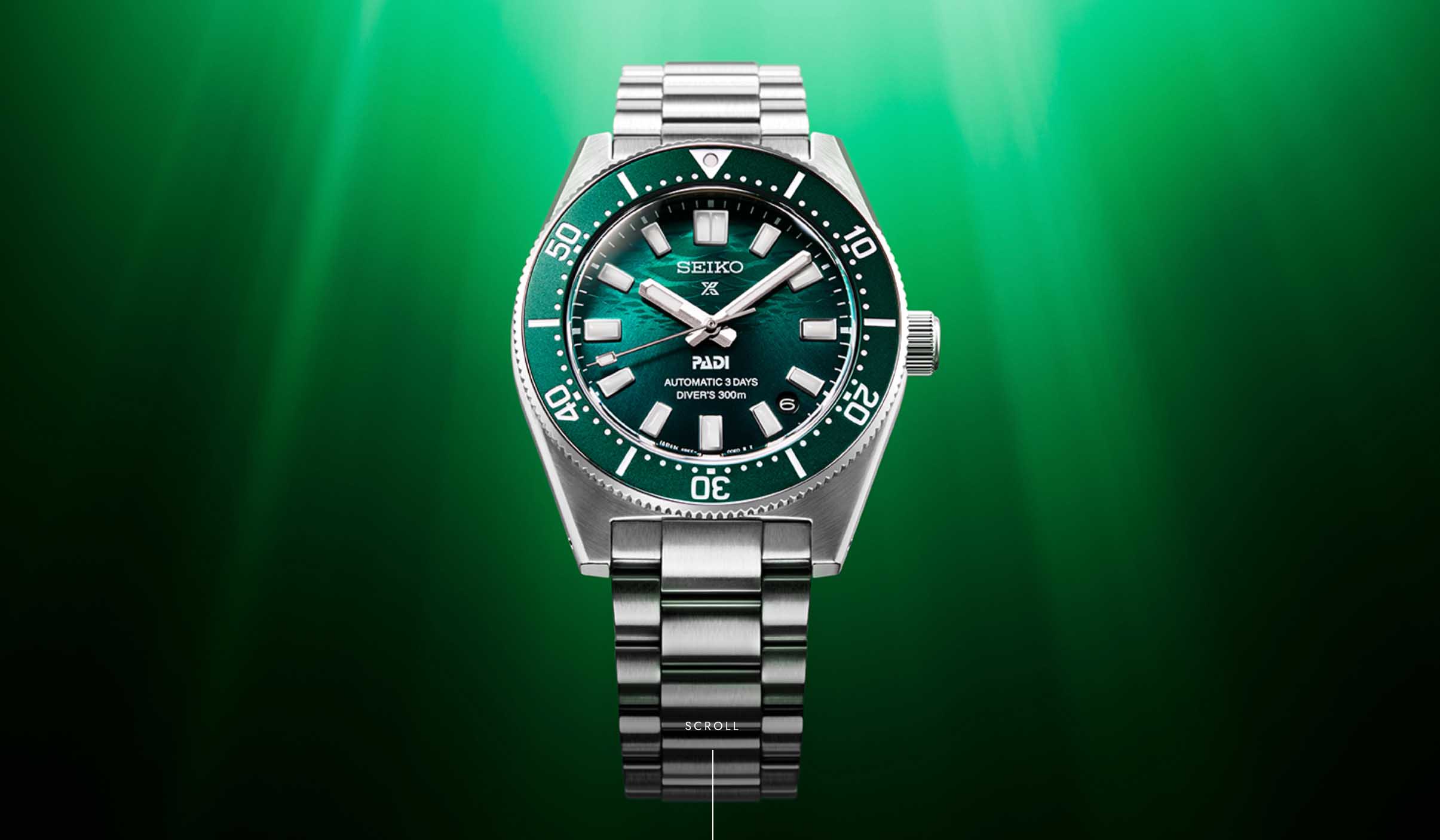 Seiko Prospex x PADI 2025 Emerald Green