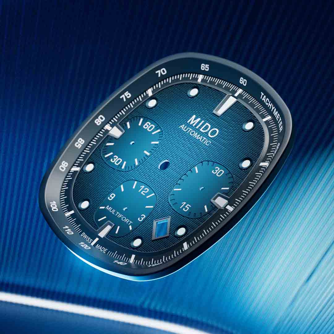 Mido Multifort TV Chronograph จอเหลี่ยมจับเวลาได้ Mido Multifort TV Chronograph