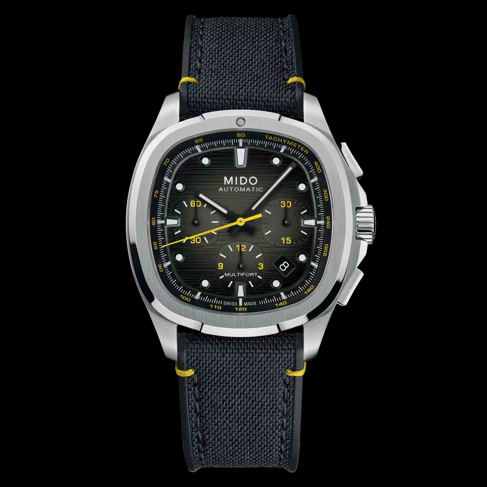 Mido Multifort TV Chronograph จอเหลี่ยมจับเวลาได้ Mido Multifort TV Chronograph