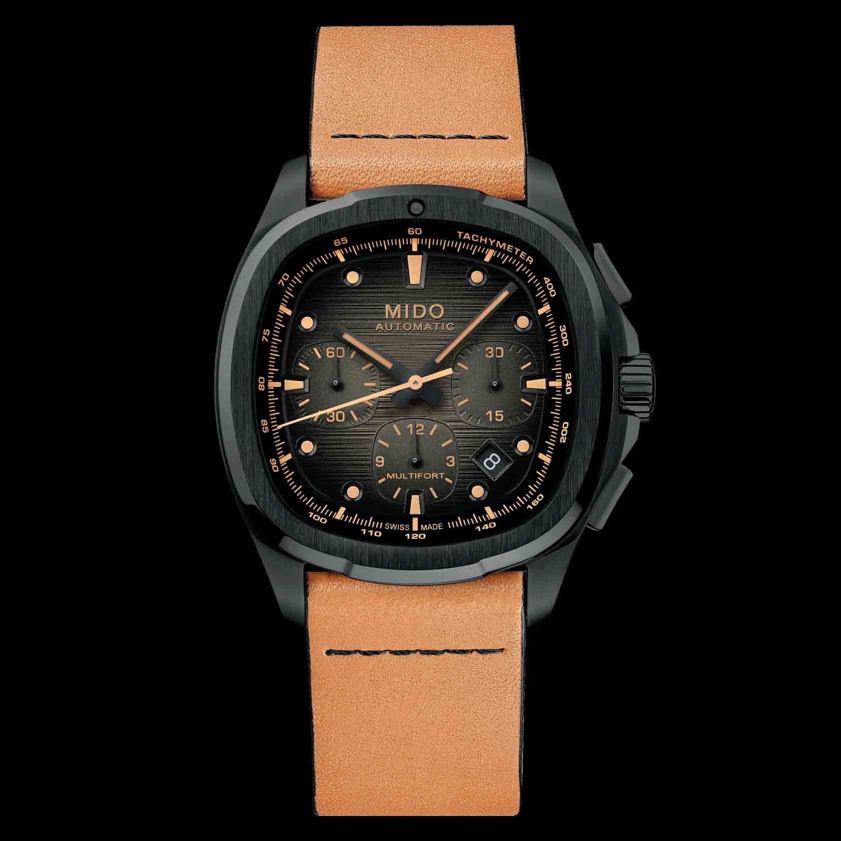 Mido Multifort TV Chronograph จอเหลี่ยมจับเวลาได้ Mido Multifort TV Chronograph