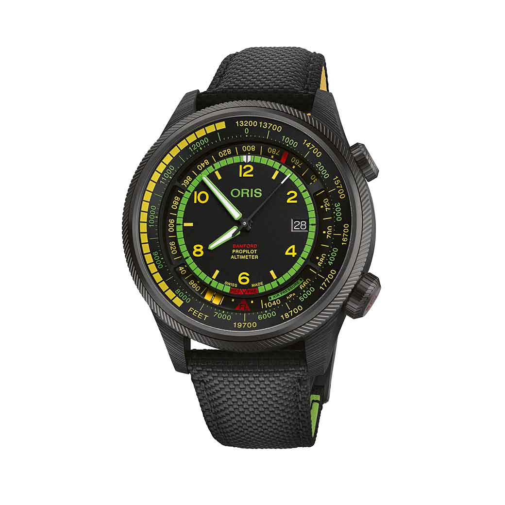 ORIS x Bamford ProPilot Altimeter ‘Mission Control’ ขยับความโดดเด่นด้วยสีสัน ORIS x Bamford ProPilot Altimeter ‘Mission Control’