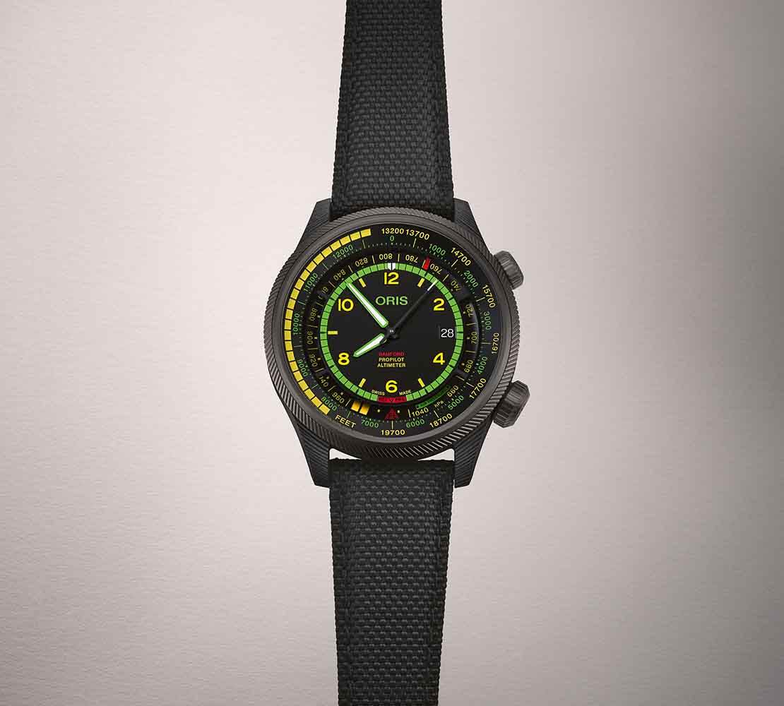 ORIS x Bamford ProPilot Altimeter ‘Mission Control’ ขยับความโดดเด่นด้วยสีสัน ORIS x Bamford ProPilot Altimeter ‘Mission Control’