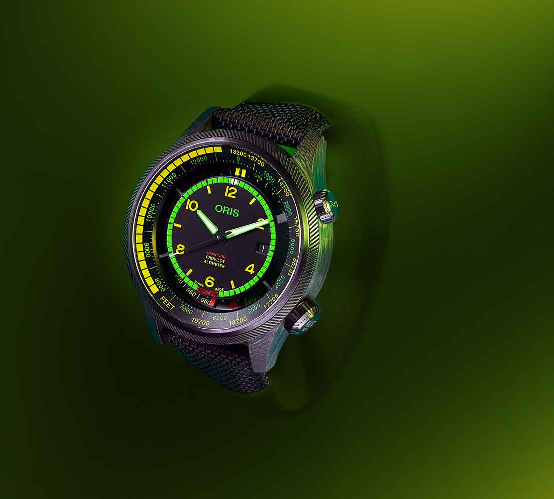 ORIS x Bamford ProPilot Altimeter ‘Mission Control’ ขยับความโดดเด่นด้วยสีสัน ORIS x Bamford ProPilot Altimeter ‘Mission Control’
