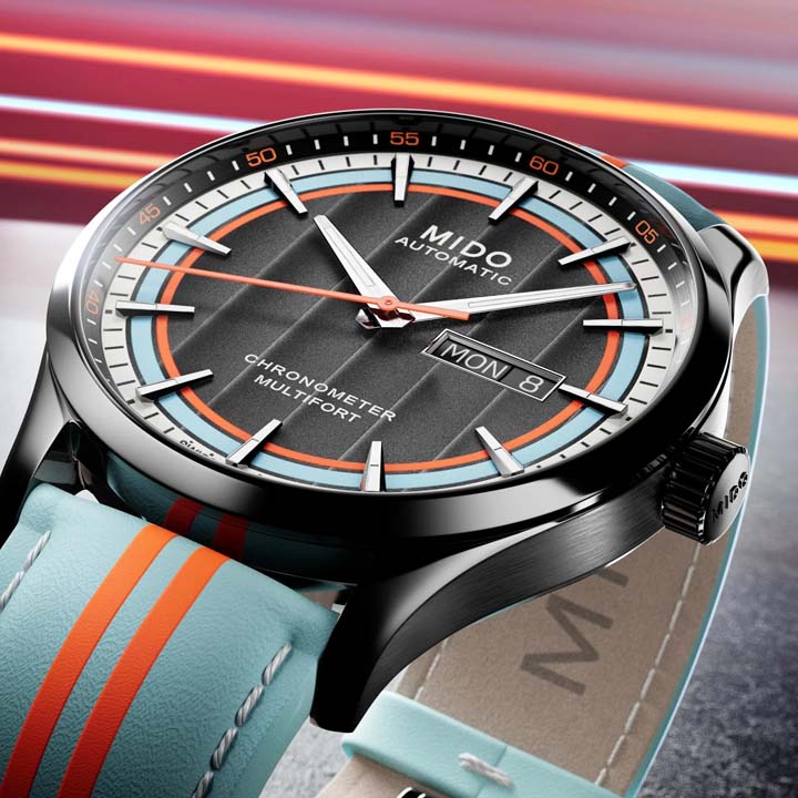 Mido Multifort Chronometer 1 Racer แฝงกลิ่นอายมอเตอร์สปอร์ตยุค 1960 Mido Multifort Chronometer 1 Racer Mido Multifort Chronometer 1 Racer