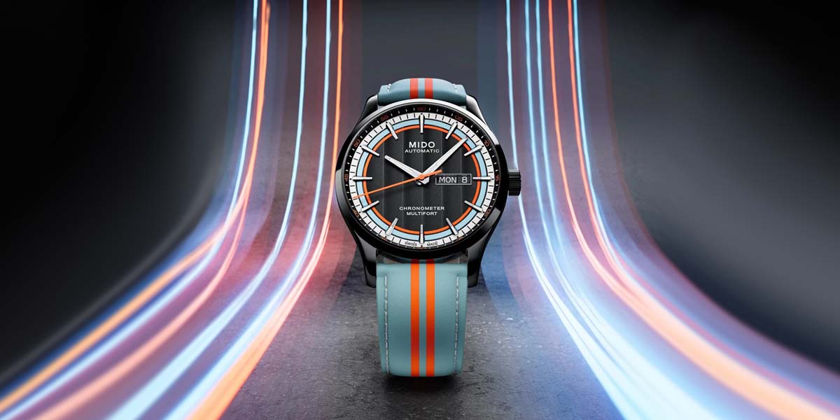 Mido Multifort Chronometer 1 Racer แฝงกลิ่นอายมอเตอร์สปอร์ตยุค 1960 Mido Multifort Chronometer 1 Racer