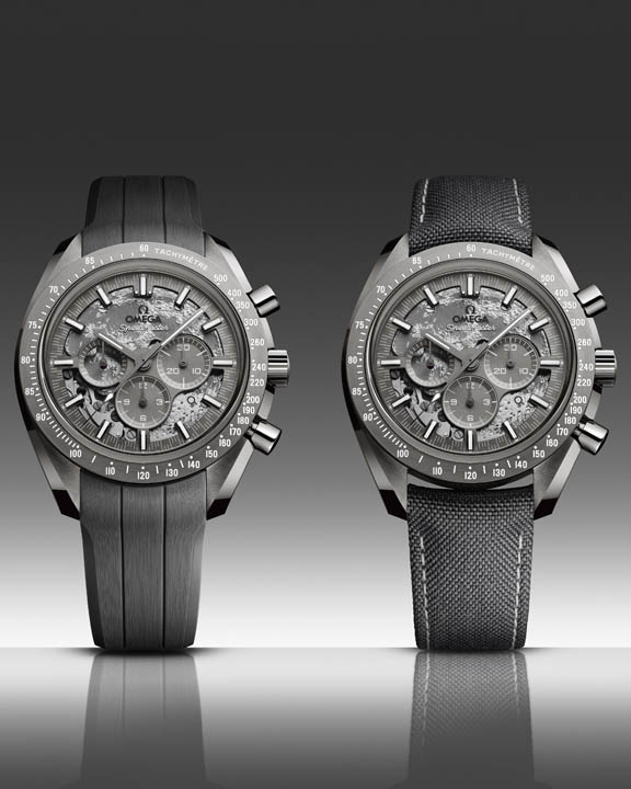 OMEGA Speedmaster Grey Side Of The Moon 2025 เปลี่ยนร่างบนตัวเรือนเซรามิกเทา OMEGA Speedmaster Grey Side Of The Moon 2025