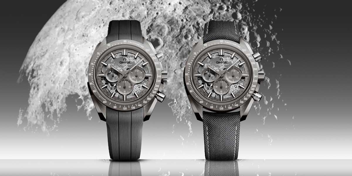 OMEGA Speedmaster Grey Side Of The Moon 2025 เปลี่ยนร่างบนตัวเรือนเซรามิกเทา OMEGA Speedmaster Grey Side Of The Moon 2025