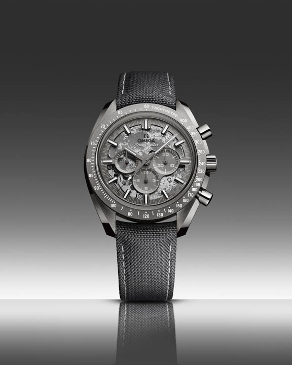 OMEGA Speedmaster Grey Side Of The Moon 2025 เปลี่ยนร่างบนตัวเรือนเซรามิกเทา OMEGA Speedmaster Grey Side Of The Moon 2025