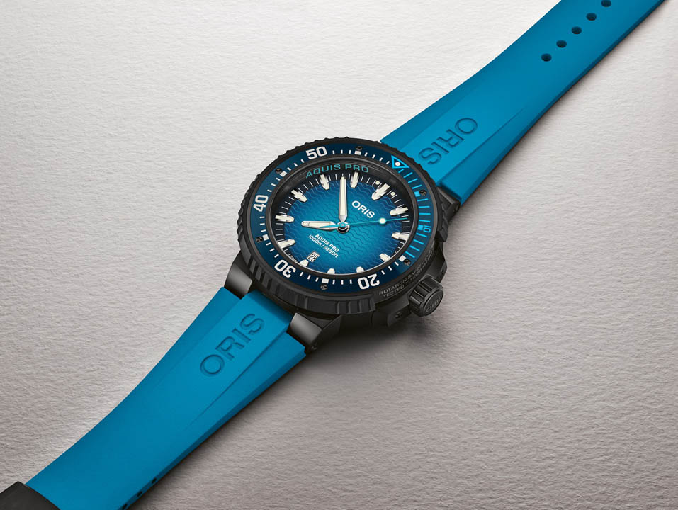 ORIS Aquis Pro 1000m เข้าถึงง่ายขึ้นด้วยกลไก ORIS 733 ORIS Aquis Pro 1000m