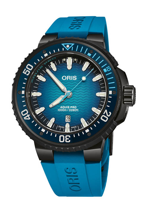ORIS Aquis Pro 1000m เข้าถึงง่ายขึ้นด้วยกลไก ORIS 733 ORIS Aquis Pro 1000m