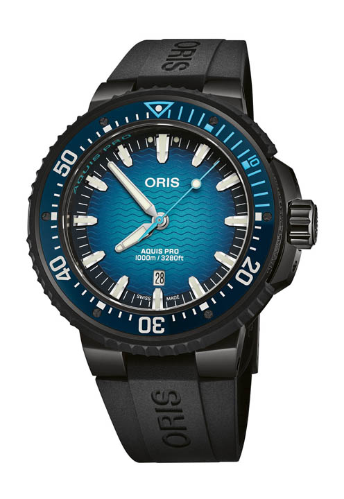 ORIS Aquis Pro 1000m เข้าถึงง่ายขึ้นด้วยกลไก ORIS 733 ORIS Aquis Pro 1000m