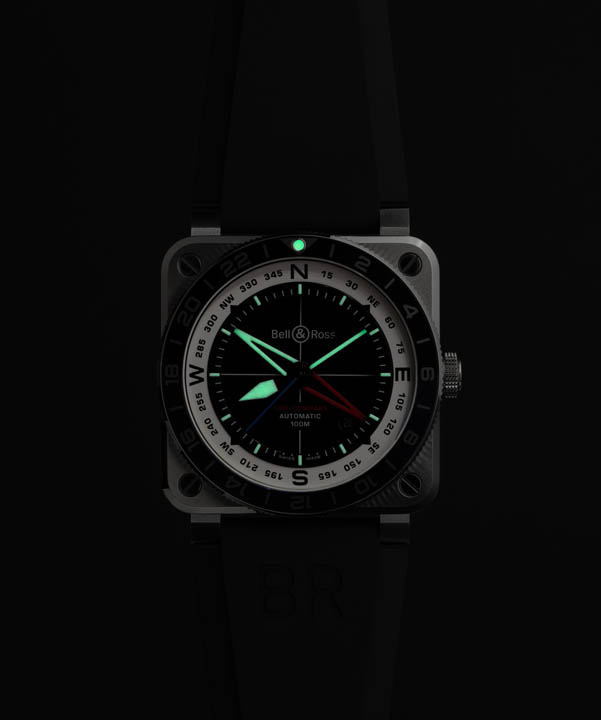 Bell & Ross BR-03 GMT Compass ดีไซน์ใหม่เพื่อนักผจญภัย Bell & Ross BR-03 GMT Compass