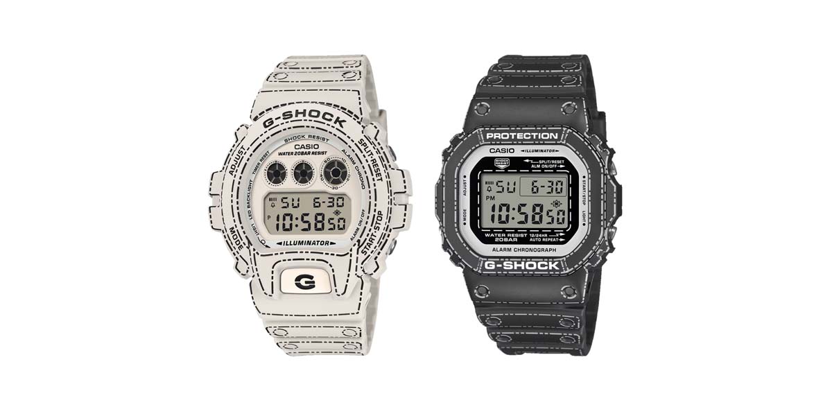 Casio G-SHOCK Origami Edition: ลวดลายเส้นประพับกระดาษบนตัวเรือน DW-5600 / DW-6900 Casio-G-SHOCK-Origami Two G-SHOCK watches with unique designs