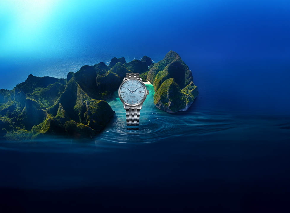 Seiko Presage Cocktail Time ‘Maya Bay’ Limited Edition: สรวงสวรรค์สีฟ้าบนหน้าปัด (SRPM01J),Seiko Presage Maya Bay, SRPM01J, Seiko Cocktail Time Limited Edition, นาฬิกา Seiko อ่าวมาหยา, ราคา Seiko SRPM01J, Seiko 4R35, นาฬิกาสีฟ้า, Presage 500 เรือน, Seiko Thailand Limited