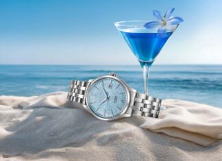 Seiko Presage Cocktail Time ‘Maya Bay’ Limited Edition: สรวงสวรรค์สีฟ้าบนหน้าปัด (SRPM01J),Seiko Presage Maya Bay, SRPM01J, Seiko Cocktail Time Limited Edition, นาฬิกา Seiko อ่าวมาหยา, ราคา Seiko SRPM01J, Seiko 4R35, นาฬิกาสีฟ้า, Presage 500 เรือน, Seiko Thailand Limited
