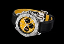 Breitling Avenger B01 Chronograph 44 Astro Boy หน้าปัดสีเหลืองพร้อมลายเจ้าหนูปรมาณู