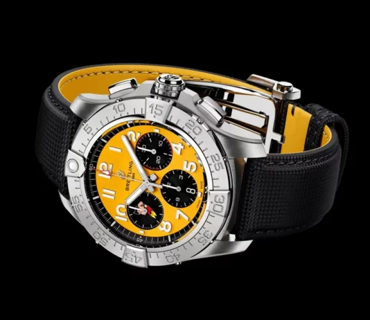 Breitling Avenger B01 Chronograph 44 Astro Boy หน้าปัดสีเหลืองพร้อมลายเจ้าหนูปรมาณู