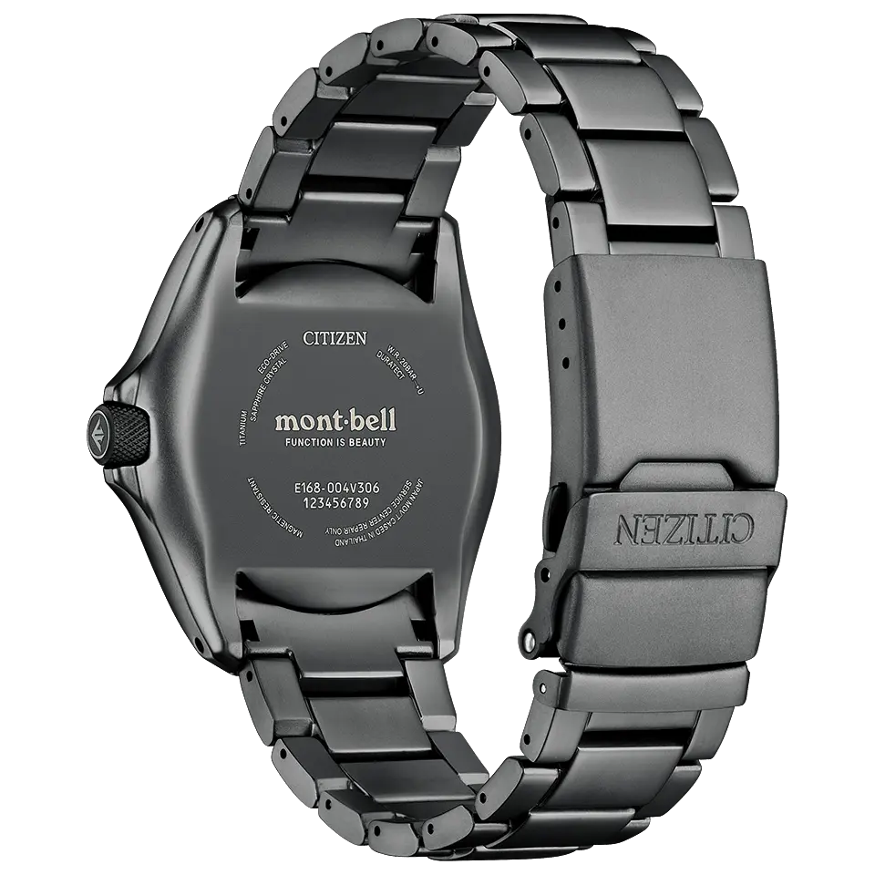 Citizen Promaster x Montbell รุ่น BN0245-58E ตัวเรือน DLC สีดำบนข้อมือ