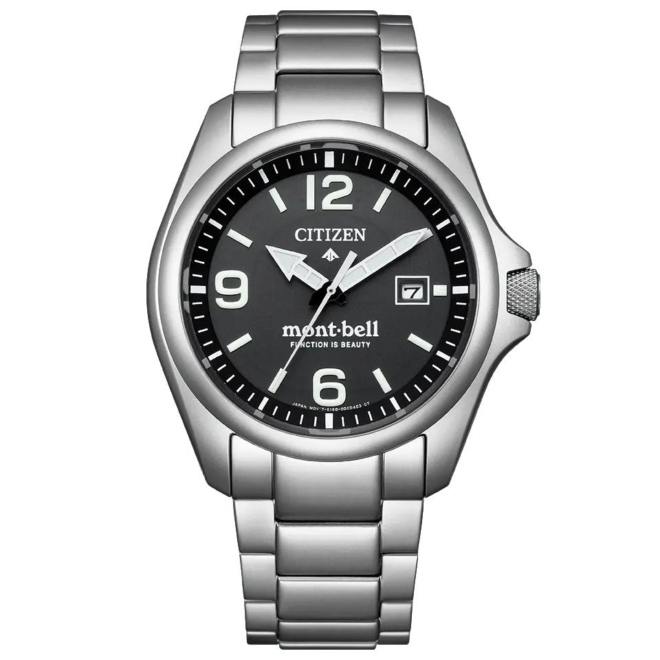 Citizen Promaster x Montbell รุ่น BN0245-58E ตัวเรือน DLC สีดำบนข้อมือ