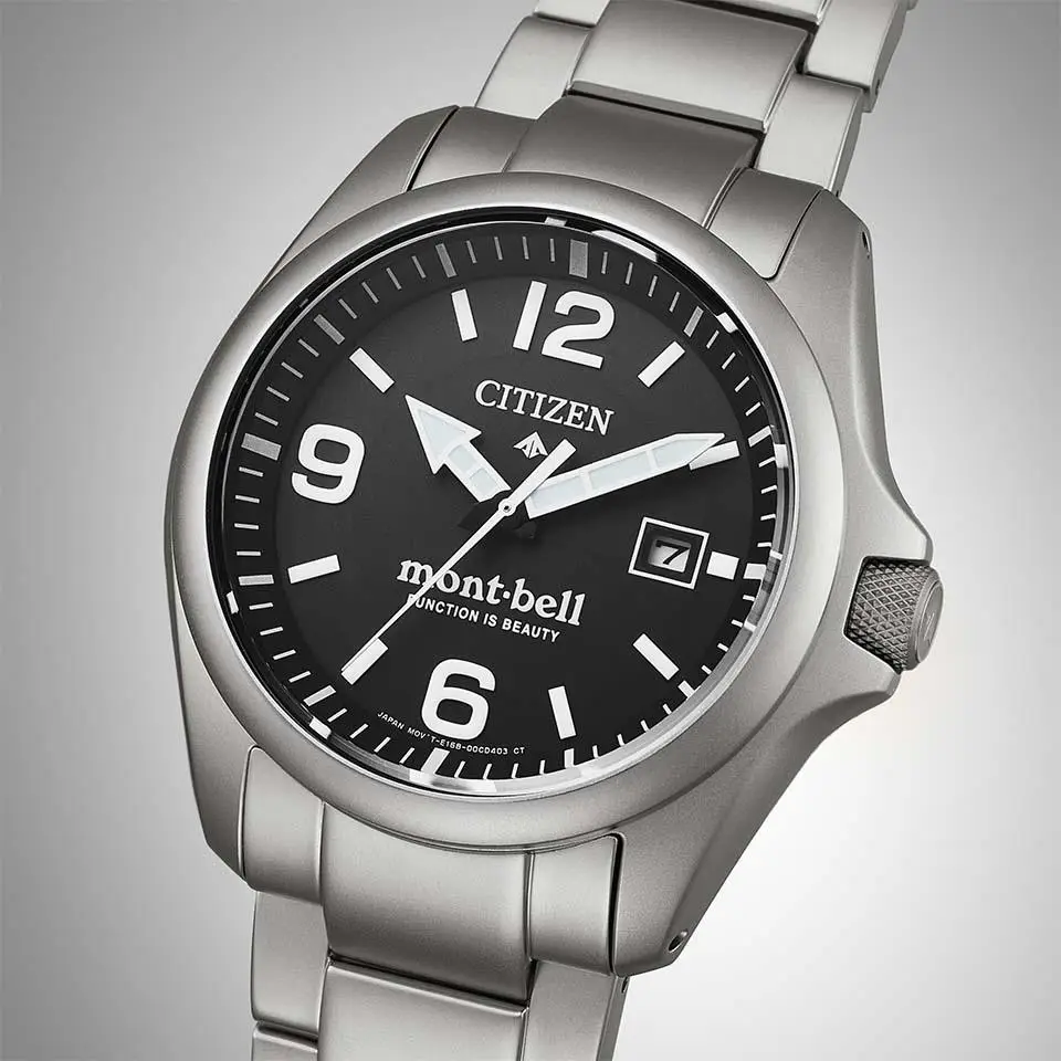 Citizen Promaster x Montbell รุ่น BN0245-58E ตัวเรือน DLC สีดำบนข้อมือ