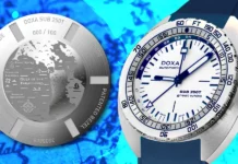 นาฬิกา Doxa SUB250T GMT Great White Topper Edition หน้าปัดสีขาว No Date