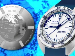 นาฬิกา Doxa SUB250T GMT Great White Topper Edition หน้าปัดสีขาว No Date