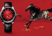 นาฬิกา Longines Master Collection Year of Horse Edition 2026 หน้าปัดสีแดง พร้อมฟังก์ชัน Moonphase และภาพสลักม้าควบ Peon Xu