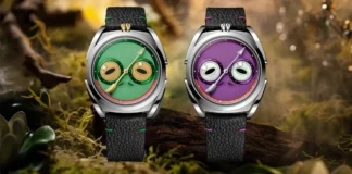 Louis Erard x Konstantin Chaykin Unfrogettable หน้าปัดสีเขียว Regulator แสดงผลแบบเจ้าหญิงกบ