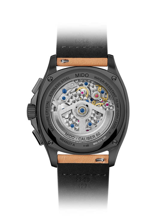 Mido Multifort TV Chronograph เปิดตัวครั้งแรก! ตัวเรือน PVD สีดำ, กลไก Caliber 60 สำรองพลังงาน 60 ชม., ดีไซน์ทรงทีวี Mido Multifort TV Chronograph, Mido ทรงทีวี, Mido PVD สีดำ, Mido Caliber 60, Mido Nivachron, นาฬิกาโครโนกราฟ Swiss made