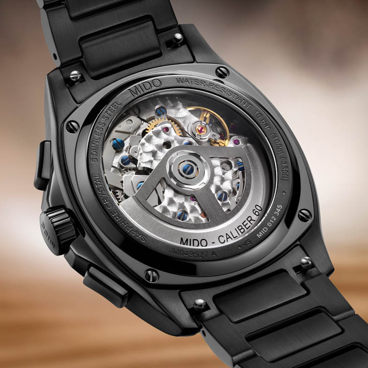 Mido Multifort TV Chronograph เปิดตัวครั้งแรก! ตัวเรือน PVD สีดำ, กลไก Caliber 60 สำรองพลังงาน 60 ชม., ดีไซน์ทรงทีวี Mido Multifort TV Chronograph, Mido ทรงทีวี, Mido PVD สีดำ, Mido Caliber 60, Mido Nivachron, นาฬิกาโครโนกราฟ Swiss made