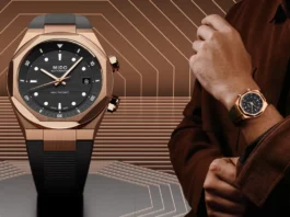 นาฬิกา Mido Multifort 8 Two Crowns สีใหม่ ตัวเรือนโรสโกลด์ หน้าปัดดำ