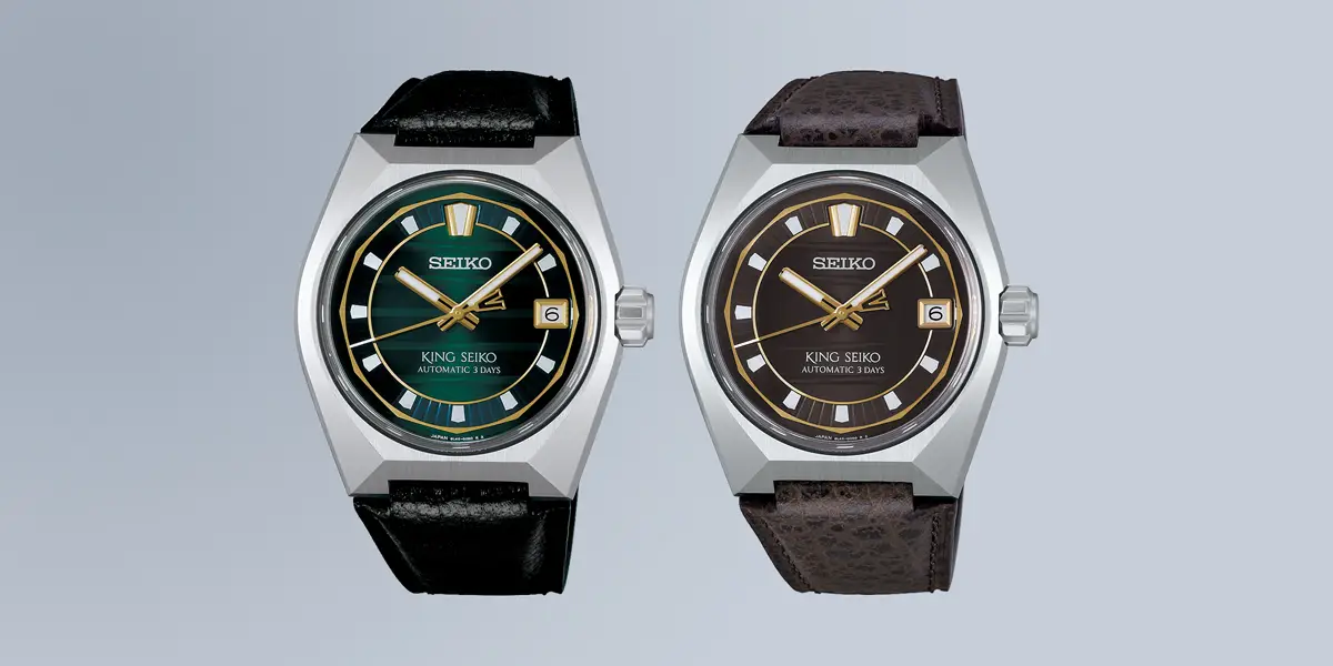 Seiko King Seiko Vanac เปลี่ยนสีหน้าปัดเพิ่มรุ่นสายหนัง Seiko King Seiko Vanac เป็นนาฬิกาที่ Seiko พัฒนาขึ้นโดยได้รับแรงบันดาลใจจากรุ่น King Seiko