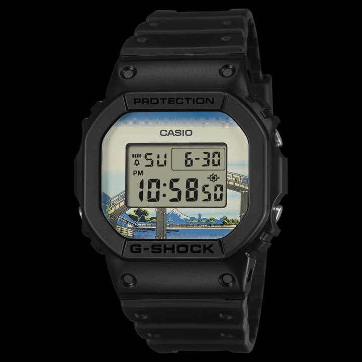 Casio G-SHOCK DW-5600KH เพิ่ม 2 รุ่นใหม่จากภาพวาด Hokusai นาฬิกา Casio G-SHOCK DW-5600KH ลายภาพวาด Ukiyoe ของ Hokusai