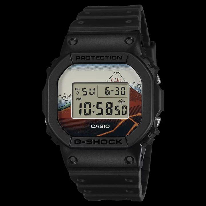 Casio G-SHOCK DW-5600KH เพิ่ม 2 รุ่นใหม่จากภาพวาด Hokusai นาฬิกา Casio G-SHOCK DW-5600KH ลายภาพวาด Ukiyoe ของ Hokusai