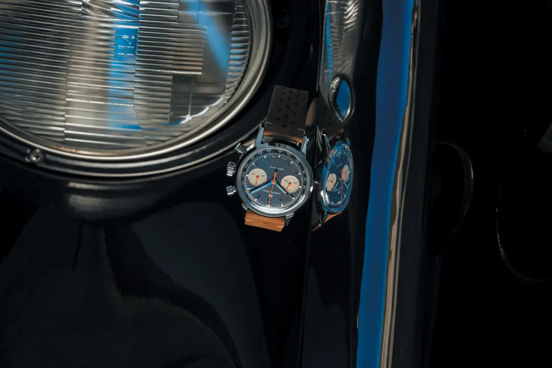 หน้าปัดนาฬิกา Hamilton American Classic Intra-Matic Chronograph H ลุคสปอร์ต