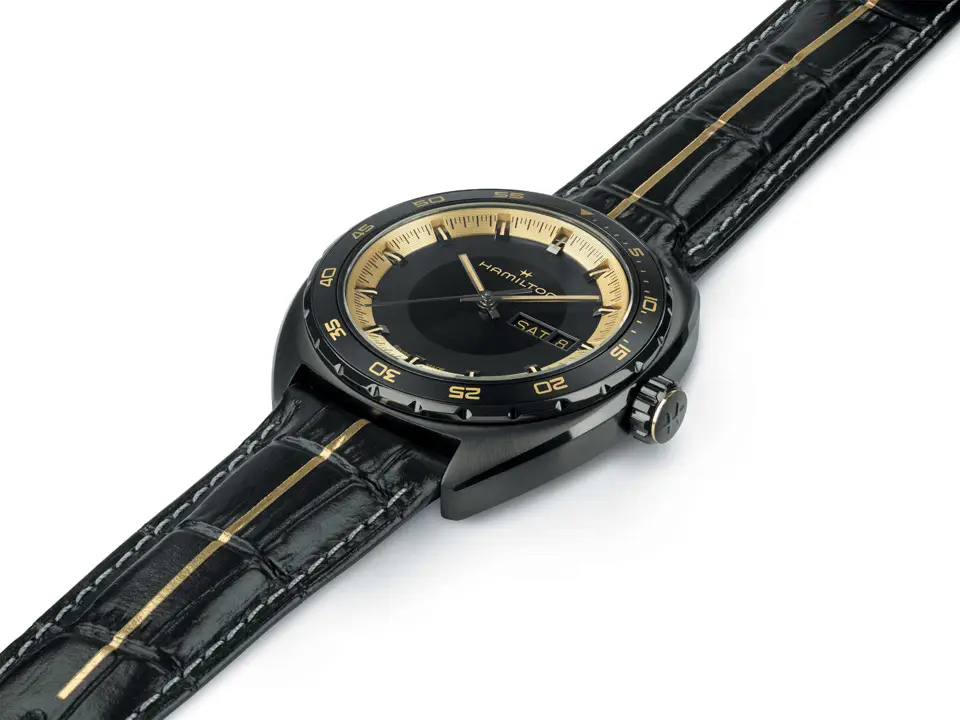 นาฬิกา Hamilton x Resident Evil Requiem American Classic Pan Europ รุ่น Resident Evil สำหรับตัวละคร Grace Ashcroft