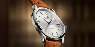 นาฬิกา Jaeger-LeCoultre Master Control Classic หน้าปัดสีเงินสายหนังนกกระจอกเทศ