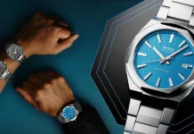 นาฬิกา-Mido-Multifort-8-One-Crown-หน้าปัดสีน้ำเงิน-สายเหล็ก