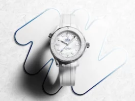 นาฬิกา OMEGA Seamaster Diver 300m Milano Cortina 2026 บนพื้นหลังหิมะ