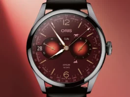 Oris Year of the Horse Limited Edition Red Dial Close up