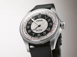 นาฬิกา ORIS Big Crown Pointer Date Bullseye บนข้อมือขนาด 17 ซม. แสดงความพอดีของขนาด 38 มิลลิเมตร