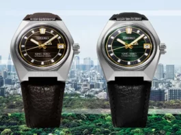 Seiko King Seiko Vanac SLA093 SDKV013 หน้าปัดสีน้ำตาล และสีเขียว สายหนัง กลไก 8L45