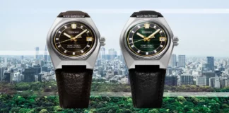 Seiko King Seiko Vanac SLA093 SDKV013 หน้าปัดสีน้ำตาล และสีเขียว สายหนัง กลไก 8L45