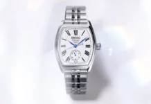 นาฬิกา Seiko Presage Craftmanship SPB537 ตัวเรือนทรง Tonneau ถังเบียร์ สเตนเลสสตีล