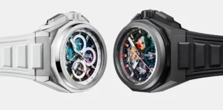 นาฬิกา Zenith Defy Extreme Chroma ตัวเรือนไทเทเนียมสีดำ หน้าปัด Rainbow Dial