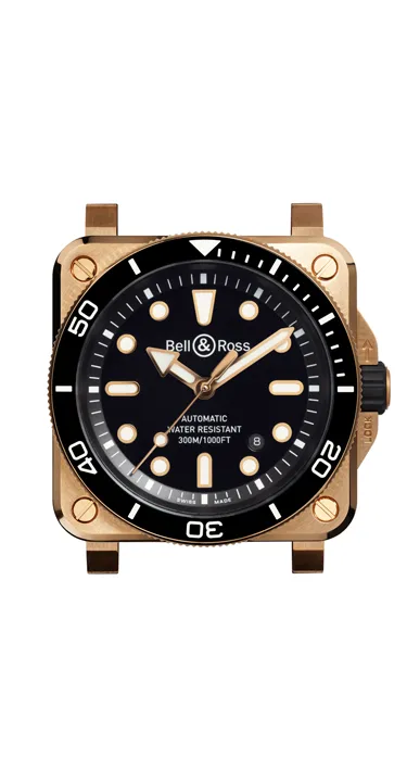 Bell & Ross BR-03 Diver Black Bronze เพิ่มทางเลือกใหม่ของวัสดุตัวเรือน นาฬิกา Bell & Ross BR-03 Diver Black Bronze ตัวเรือนสีทองแดงหน้าปัดสีดำแล็คเกอร์