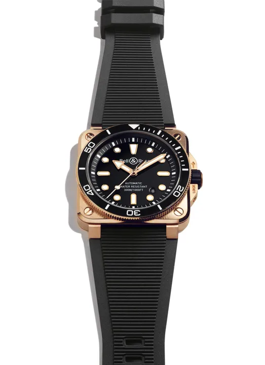 Bell & Ross BR-03 Diver Black Bronze เพิ่มทางเลือกใหม่ของวัสดุตัวเรือน นาฬิกา Bell & Ross BR-03 Diver Black Bronze ตัวเรือนสีทองแดงหน้าปัดสีดำแล็คเกอร์