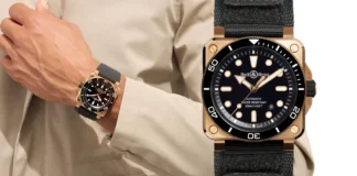 นาฬิกา Bell & Ross BR-03 Diver Black Bronze ตัวเรือนสีทองแดงหน้าปัดสีดำแล็คเกอร์