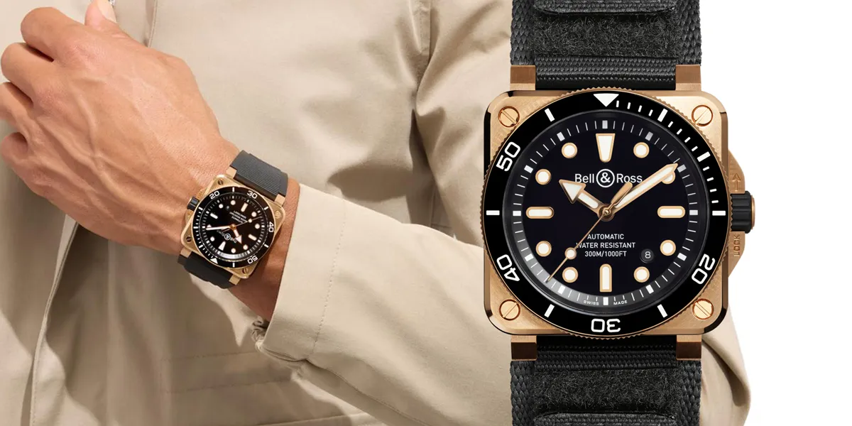 Bell & Ross BR-03 Diver Black Bronze เพิ่มทางเลือกใหม่ของวัสดุตัวเรือน นาฬิกา Bell & Ross BR-03 Diver Black Bronze ตัวเรือนสีทองแดงหน้าปัดสีดำแล็คเกอร์
