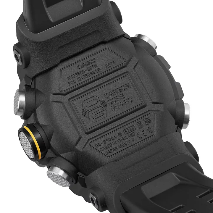 Casio G-SHOCK Mudmaster GG-B100XM เพิ่ม 2 รุ่นใหม่บนความแกร่ง นาฬิกา Casio G-SHOCK Mudmaster GG-B100XM-1AJF ฝาหลัง